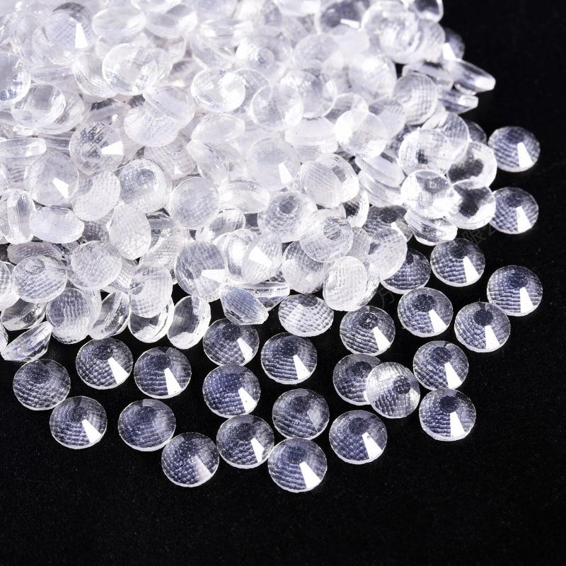 Imitation Glass Hot Diamond Rhinestone, Hot Melt Adhesive Bottom Protein Porcelain White Diy Crystal Beauty Clothing Accessories
