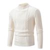 Men S Twisted Knit Sweater Casual Loose Long Sleeve Pullover