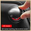 1 szt. Pokrywa przycisku Start/Stop w samochodzie Akcesoria Pokrywa przycisku Start/Stop silnika samochodowego Całkowicie metalowa dekoracyjna pokrywa rozrusznika