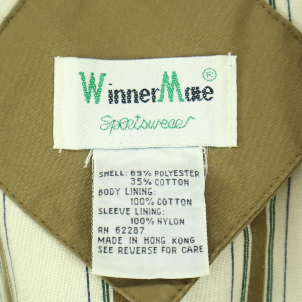 Winner Mate 90s Old English Letters Long Sleeve Jacket XXL Brown Men's Used