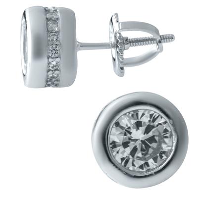 Silberohrringe mit Zirkonia (1913901)