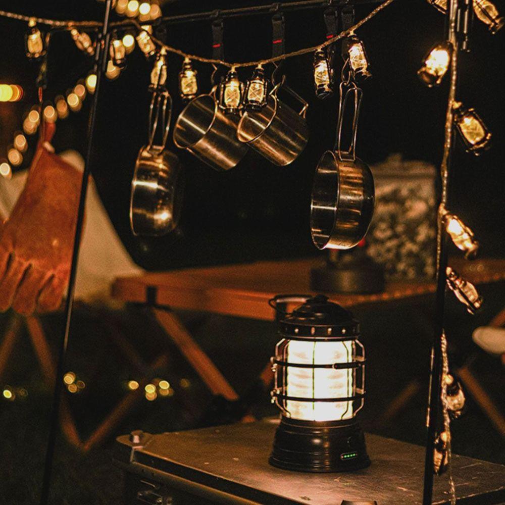 Outdoor Party Decoration Kerosene String Lights Camping String Lights String Lamp Atmosphere Light