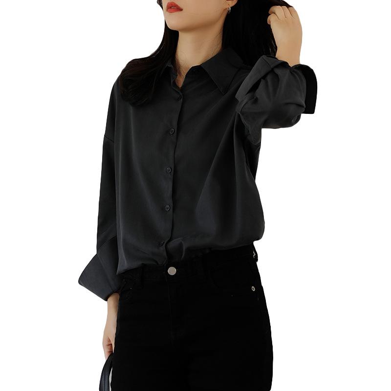 Women's 2025 Retro-Style Loose Long Sleeve Layered Shirt - Cool and Casual Autumn Wear