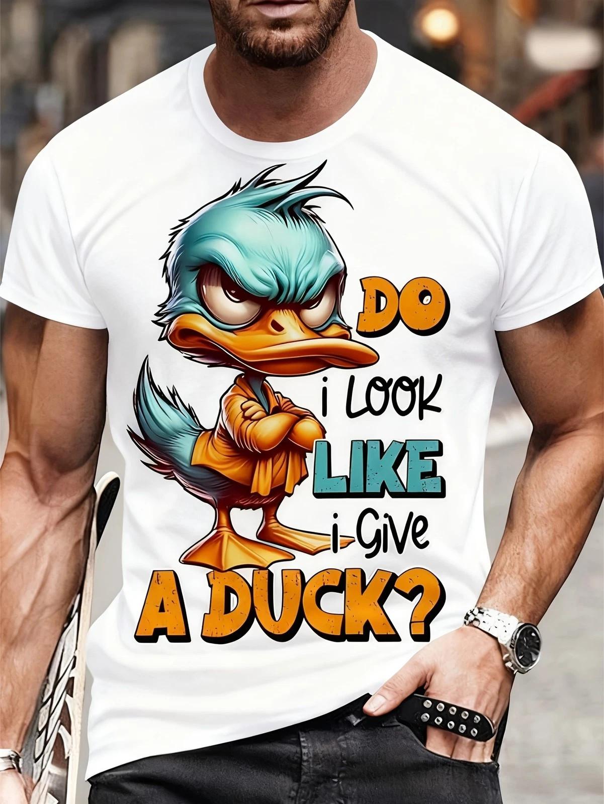 Do I Look Like I Give A Duck T-Shirt | Funny Sarcastic Duck Graphic Tee XXL