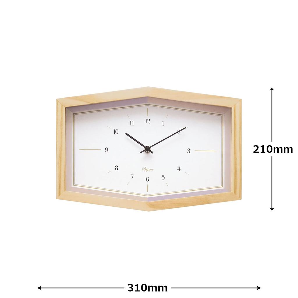 El Commune Bijou Wall Clock Amethyst WCL-018