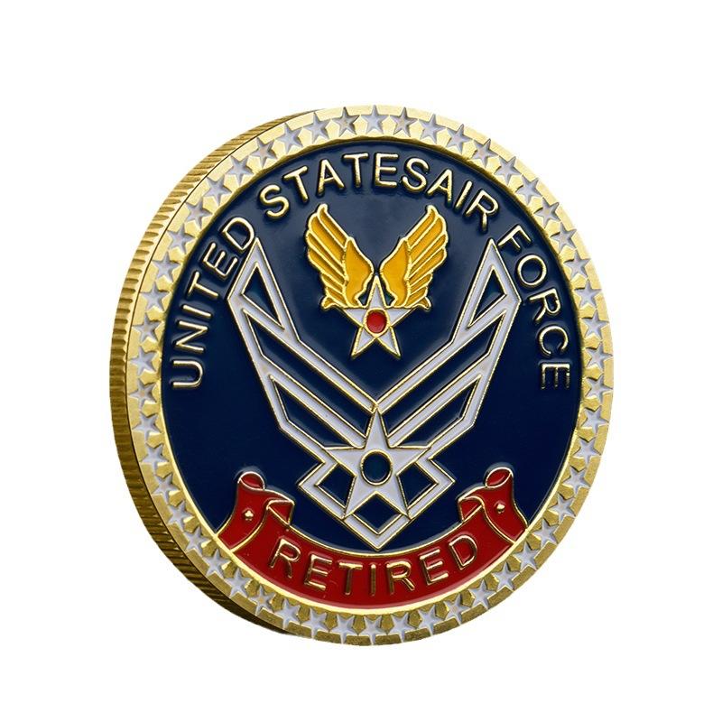 Air Force Souvenir Coin Medal Metal Commemorative Coin Challenge золотой