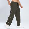 Crazy Muscle Spring and Autumn New Men's Trousers American Retro Vertical Stripes Loose-breasted Casual Pants Versatile