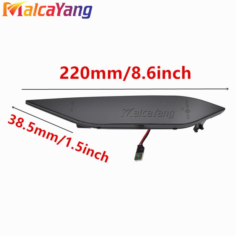 2Pieces LED Side Marker Indicator Light For Porsche Cayenne 958 92A 10-14 Repeater Flashing Car Turn Signal Dynamic Lamp Amber