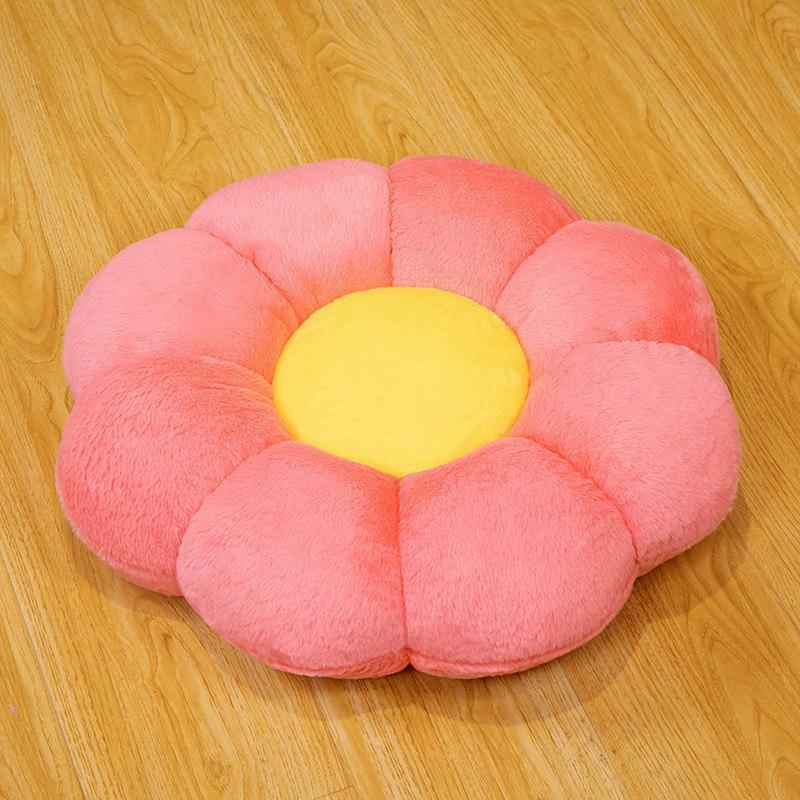 Kawaii Rainbow Sun Flower Cushion Plush Pillow Toy Soft Cartoon Plant Stuffed Doll Chair Cushion Car Decor Lovers Birthday Gifts