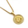 New European and American Diamond Set Letter Ring Diamond Mens Hip Hop Necklace Neutral