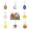 Trending Pu Basketball Keychain Foam Soccer Kids Sports Toy Decorative Pendant Activity Small Gift