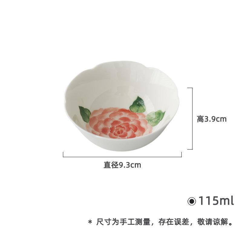 

115ml Hand Drawn Twelve Flower Thin Mouth Teacup Traditional Tea Bowl Water Jug Tea-tasting Smelling Cup Chazhan Master Cups