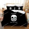 High Quality 3D Printed Undertale Game Frisk Sans Papyrus Pattern Duvet Cover with Pillow Cover Bedding Set for Bedroom Decor