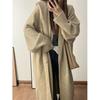 Women's Oversize Knit Cardigan Coat Long Sleeve Hooded Thick Open Front Sweater Outerwear Ladies Casual Knitted Jacket