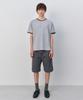INSILENCE Duck Cotton Stand-Up Shorts Faded Grey