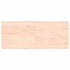 VidaXL Table Top Solid Oak Wood Untreated Matching Edge 363893