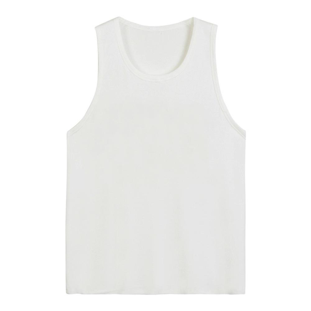Korean Version of Women's Loose Round Neck Large Size Sleeveless Vest Women's Summer Sports and Leisure Solid Color Women's Tops Wholesale