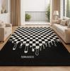 Chess Rug Game Room Decor Checkered Chessboard Design Living Room Bedroom Home Decoration Carpets