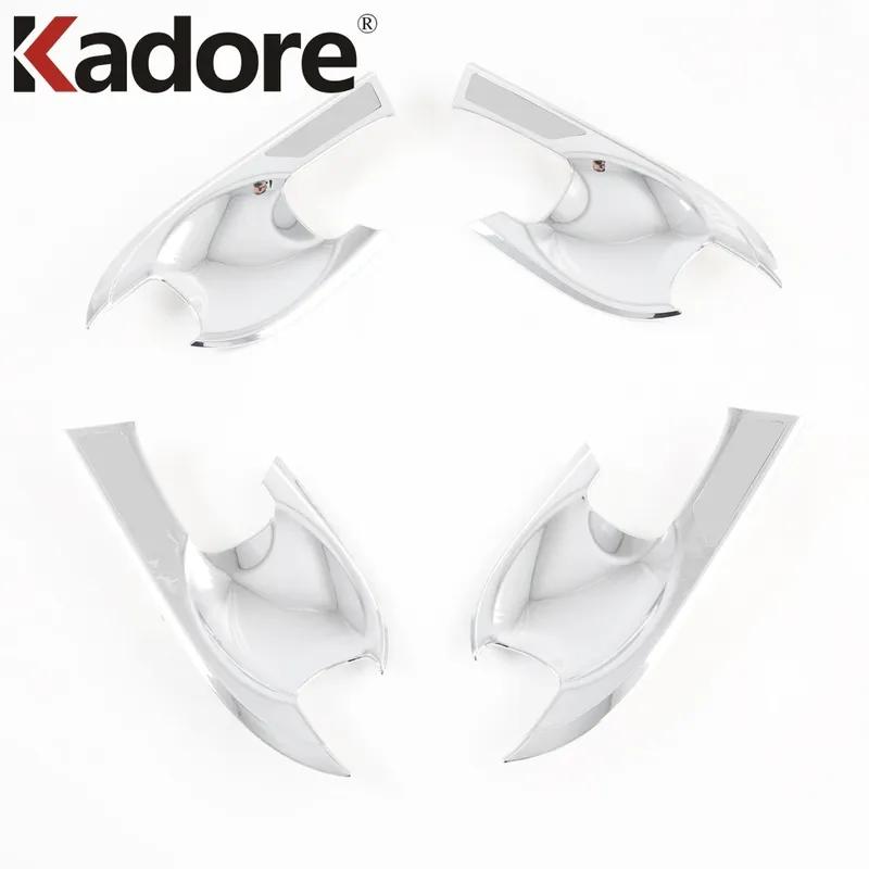 Side Door Handle Bowl Cover Trim For Honda Fit Jazz Carbon Fiber Car Molding Garnish Exterior Accessories