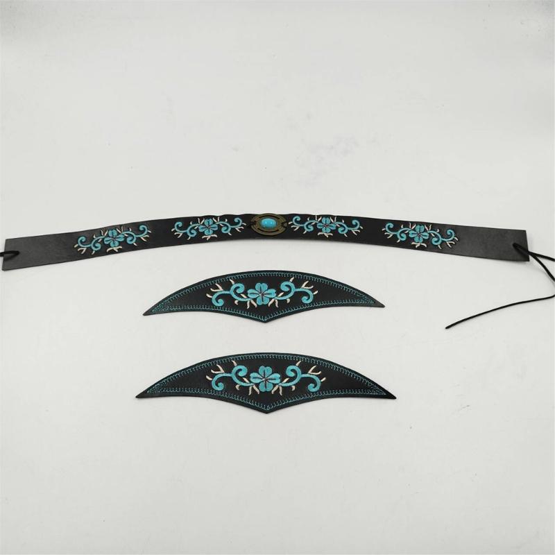 Cowboyhutband Ersatz Handbestickt Westernhutgürtel für Strohhüte und Filzhüte Panama Hüte Ersatz