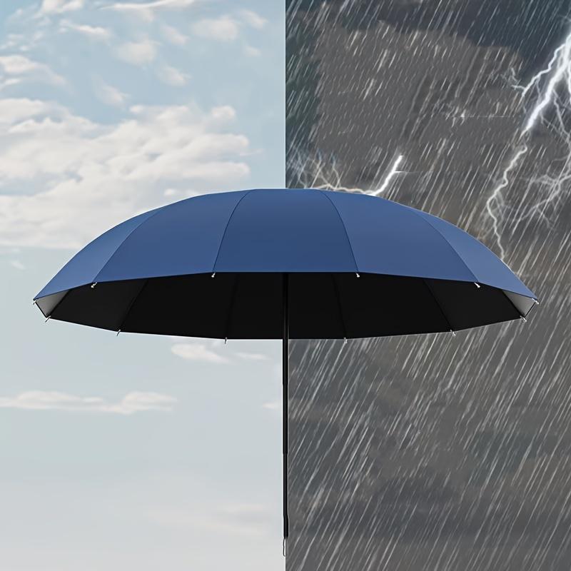 130cm/51.18in Large 10 Ribs Sunshade Umbrella Rain Or Shine Umbrella Windproof and Waterproof Large Oversized Folding Umbrella