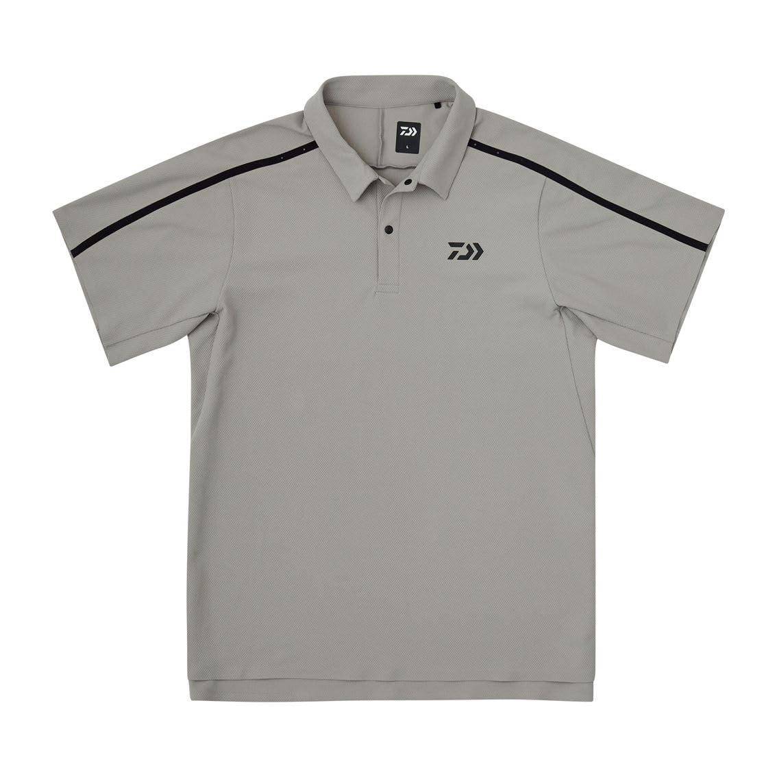 Sunblock Dry Polo Shirt Gray L [Daiwa] DE-9426
