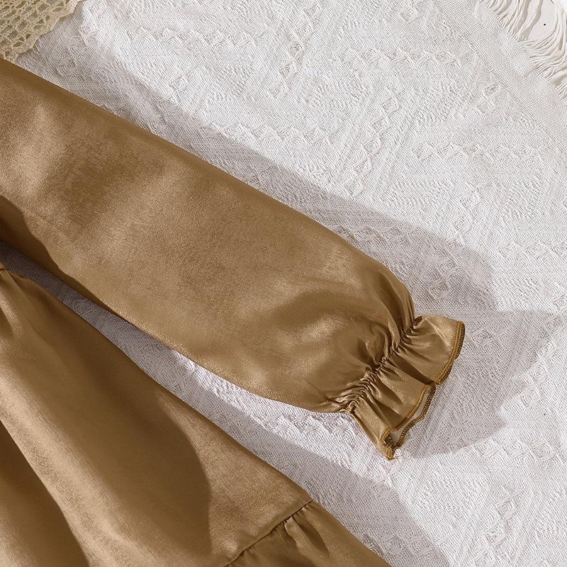 Big Girl Autumn Winter New Elegant V-neck Long Sleeve Flared Waist Slimming Velvet Dress