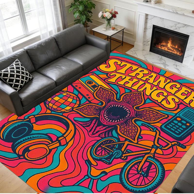 Crystal Velvet Rug Soft Non Slip Indoor Floor Mat Home DecorStranger Things