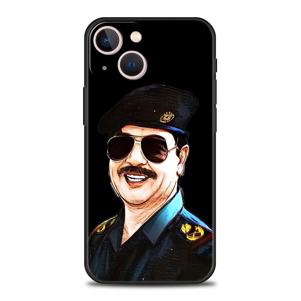 Saddam Hussein Iraq Flag For iPhone 11 12 13 15 16 14 Pro Max Phone CaX XR XS 7 8 Plus 2020 Black Soft Silicone Cover Funda