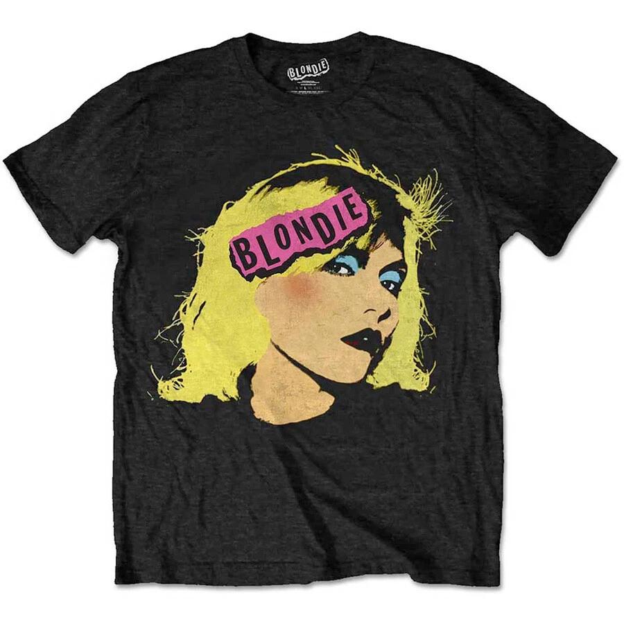 Blondie-Debbie Harry - Punk Logo - Black t-shirt L