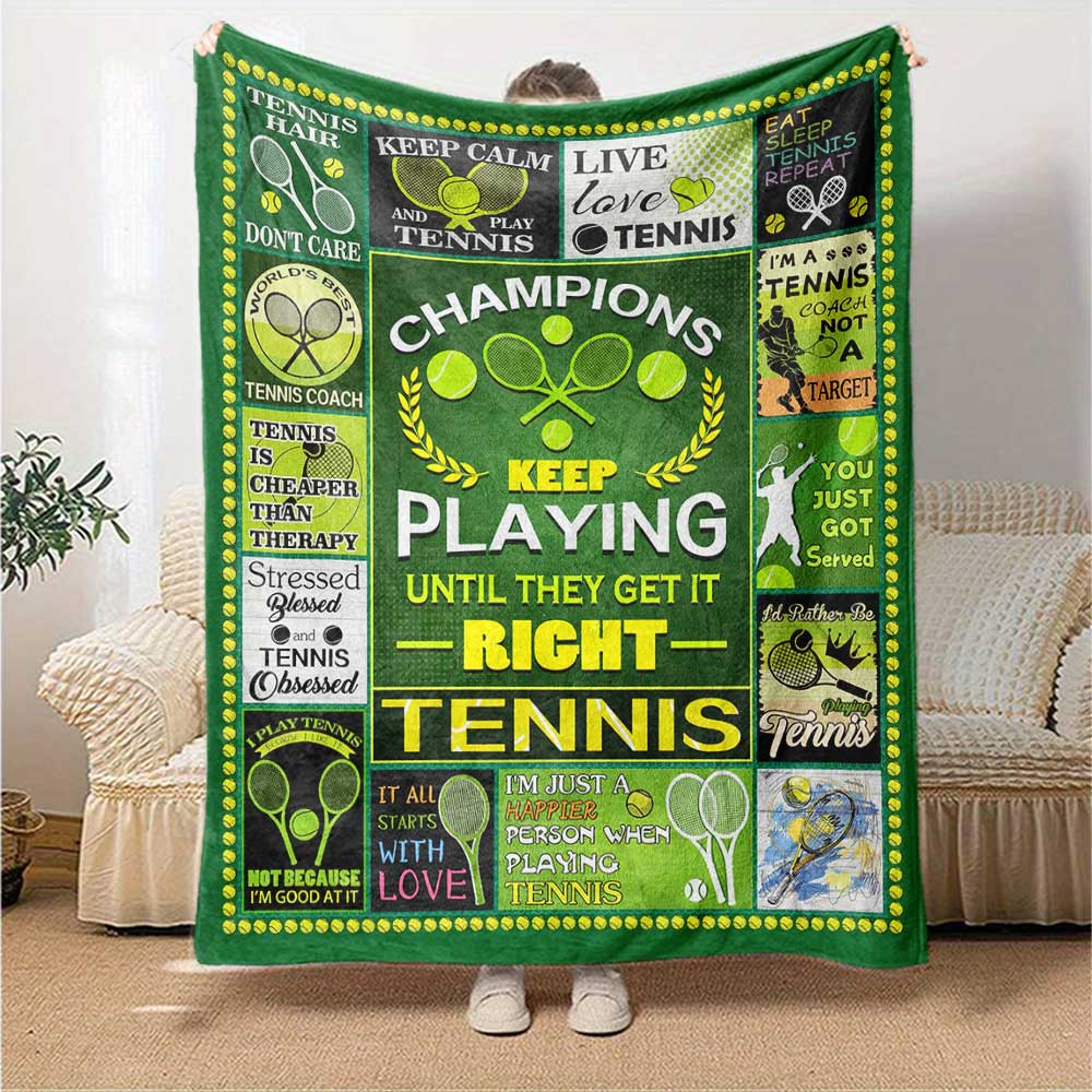 Sport Passion Poster Blanket Blanket Versatile for Couch Sofa Couch Office Bed Picnics Modern Style Gift for Travel, Home, Birthdays Y12