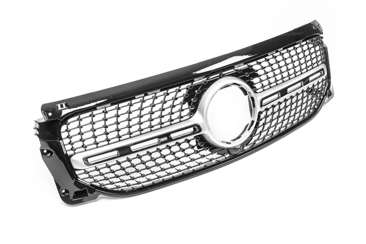 

Передняя решетка Diamond Silver Без места под камеру для Mercedes GLB X247 2019- рр