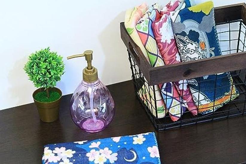 Stylish Tenugui Hand Towel for Japanese Pattern Cat Summer Gauze 88 X 34 Triple Kyoto and Vine (Styleneo) Men, Towel, Towel, Cm, 100% Cotton, Gauze,