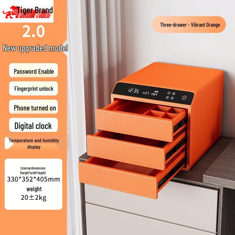 TIGER Smart Fingerprint Password Bedside Safe