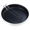 Portable Frying Pan Grill Pan Handle Length 19cm Light Weight for Camping Home Backpacking Outdoor Cooking Utensil