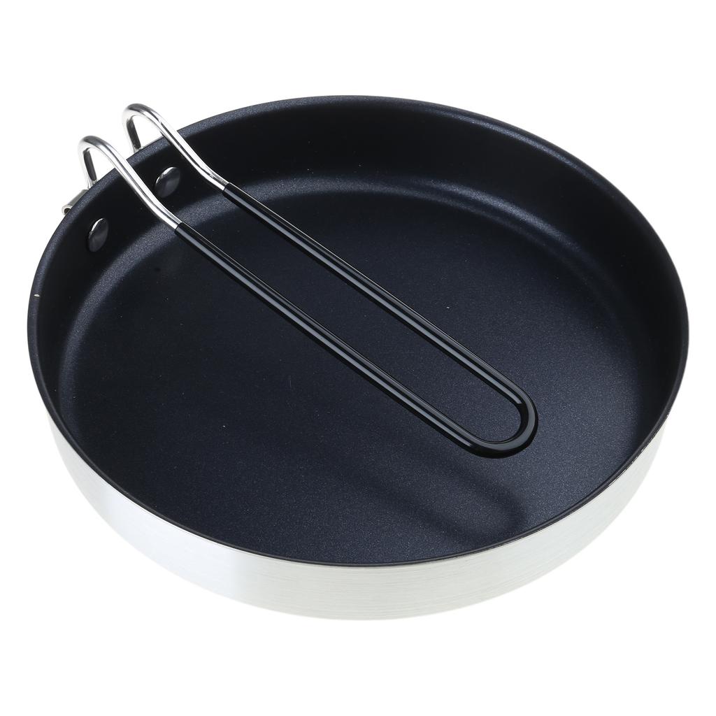 Portable Frying Pan Grill Pan Handle Length 19cm Light Weight for Camping Home Backpacking Outdoor Cooking Utensil