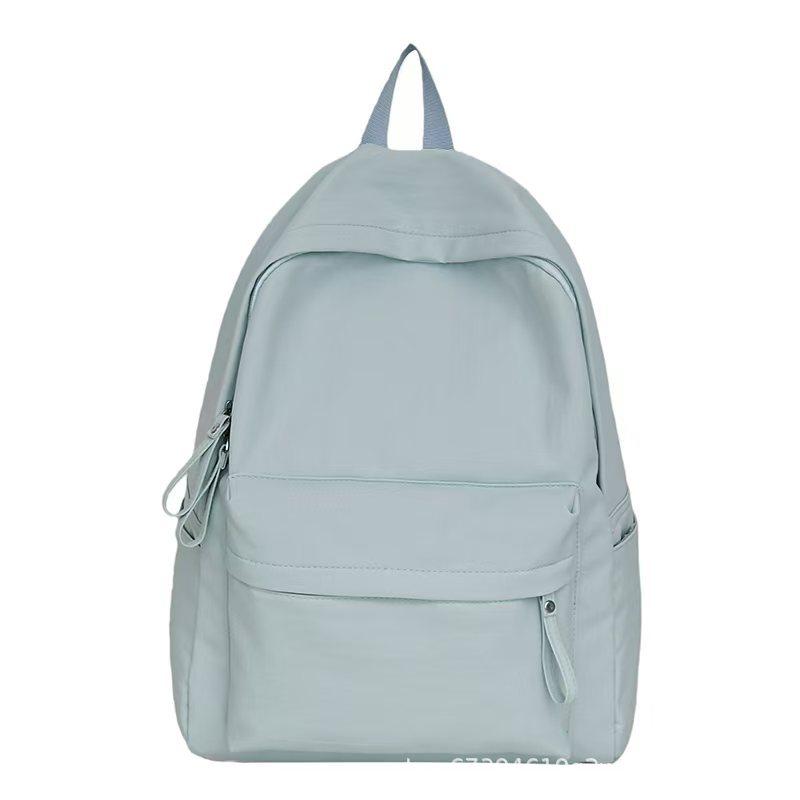 Mochila mochila escolar femenina estudiante universitaria versión coreana ins gran capacidad simple color sólido mochila estudiante de secundaria mochila niños