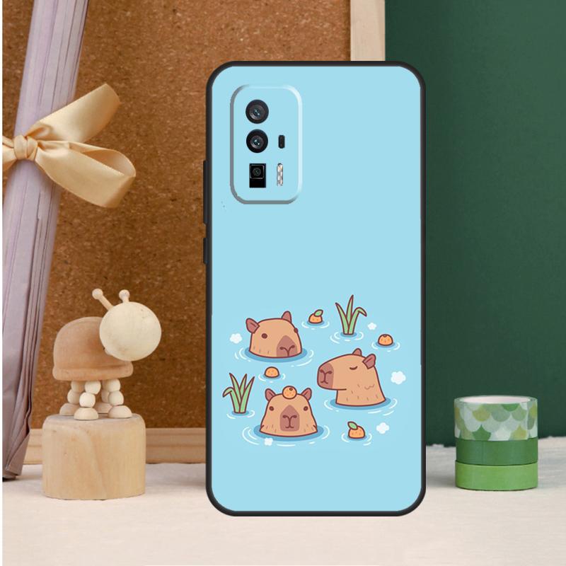 

Capybara Spa Case For POCO X6 Pro X3 X4 X5 M6 Pro F5 F3 M5s Xiaomi 13T Pro 11T 12T 12 13 14 Ultra Cover Xiaomi 14