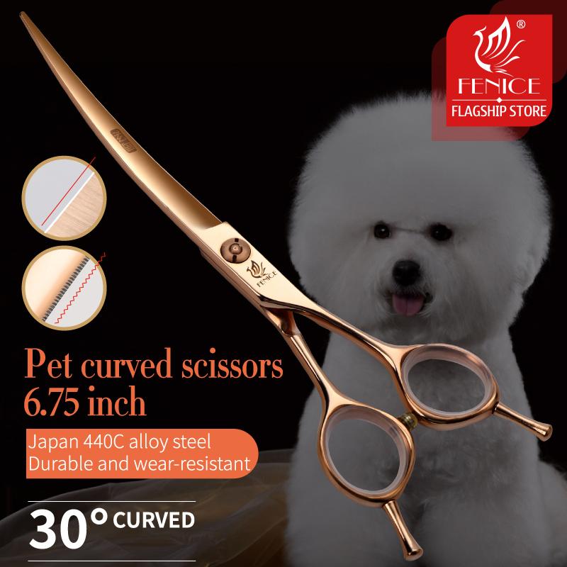 Forbici Professionali Fenice 6.25/6.75 Pollici per Toelettatura Animali con Lama Dentata a Seghetto Forbici per Animali per Cani Gatti JP440C