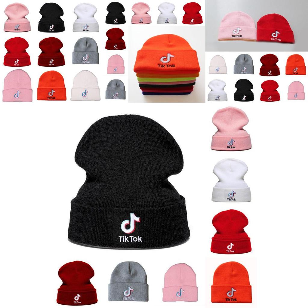 Stylish Tiktok Beanie Knitted Hat With Embroidery Letters For Unisex Fashion Lovers
