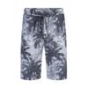 Qipai Men's Resort Series Summer Coconut Print Straight Shorts