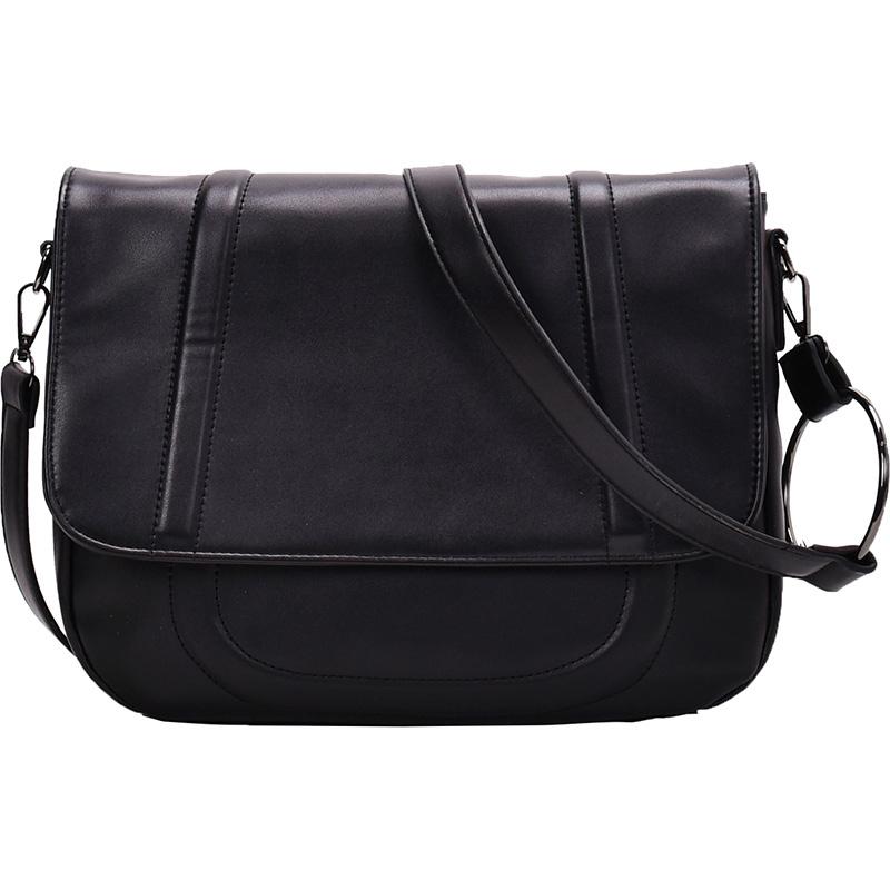 Genți de primăvară noi pentru damă, pentru textura, geantă retro cu umăr de mare capacitate, pentru femei, ocazional, versatilă, pachet negru pentru navetist