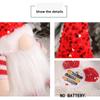 Christmas Decorations Christmas Sequins with Lights Rudolph Doll Christmas Glow Faceless Doll Ornaments