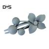 Frosted Texture Hair Claw Flower Decor Thick Thin Hair Clip Non-slip Matte Finish Large Back Head Hair Claw Hair Accessories