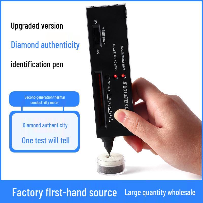Professional Diamond and Gemstone Tester Pen: Second Generation Thermal Conductivity Meter for Authenticity Verification