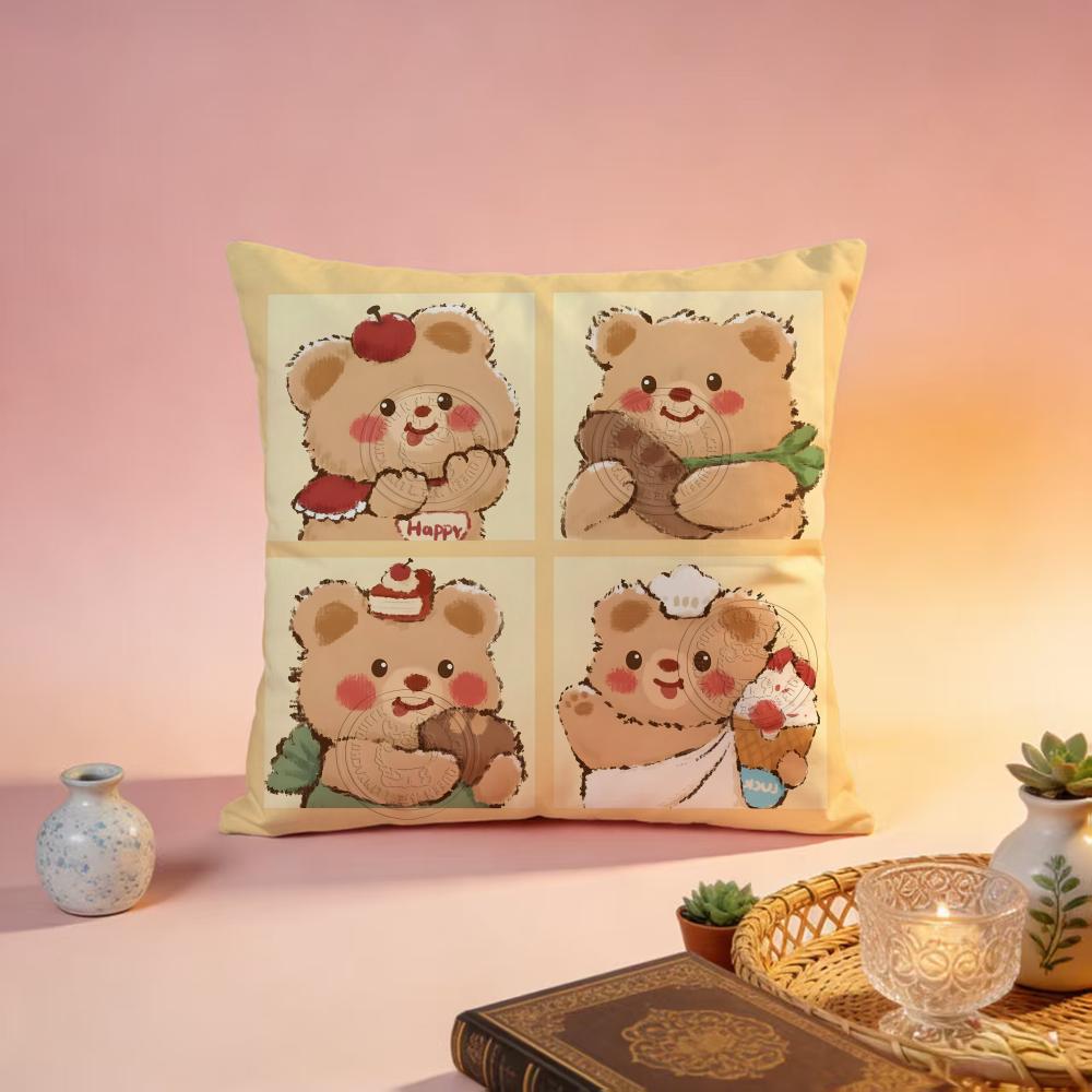 Popular BButter Bearable Cushion Cover Premium SkinFriendly Pillow Case MultiPurpose for Home Office Travel