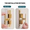 Furniture Door Ball Latch Brass Double Roller Spring Ball Catch Latches Cabinet Closet Door Adjustable Tension Latch