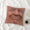 VIKAMA Funny 3D Face Pillowcase, Ultra-Realistic Smiling Print Cushion Cover, Soft Polyester Decorative Pillowcase, Home Decor