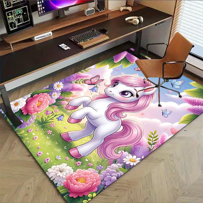 1PC Unicorn Fantasy Extra Large Non-Slip Floor carpet, Office, family, bedroom, Studio - Large Area RugJ0365
