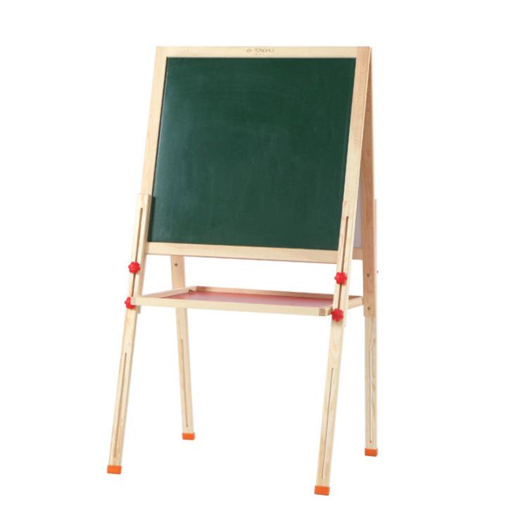 Popular Solid Wood Double-Sided Magnetic Adjustable Easel for Kids – Dust-Free, Promotes Early Learning & Creativity